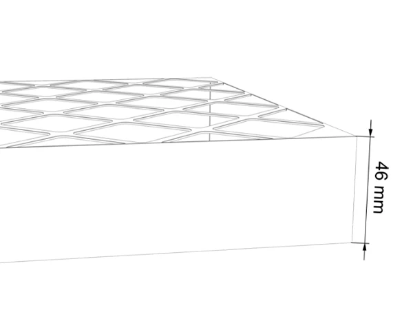 2-inch paper frame thickness diagram