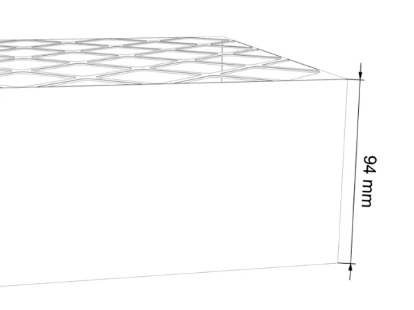 4-inch paper frame thickness diagram