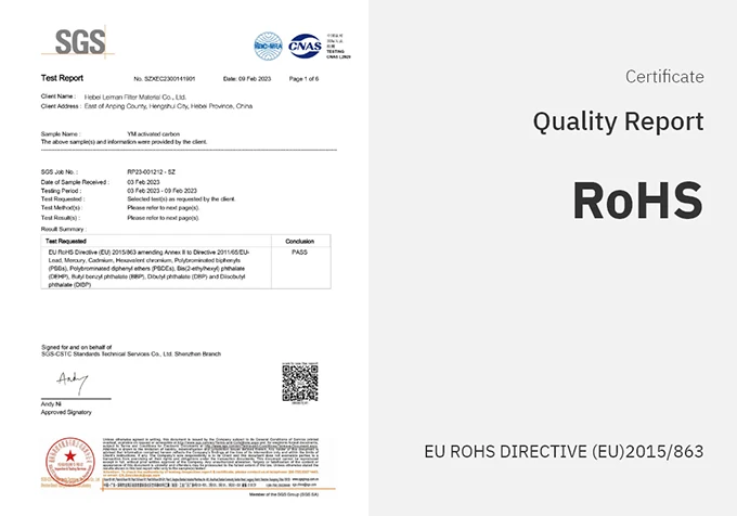 Activated Carbon RoHS Test Report