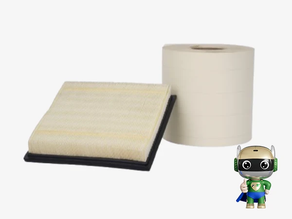Air filter paper and an air filter