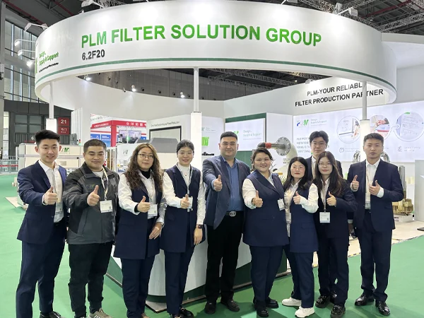 Our employees taking a photo on the exhibition.