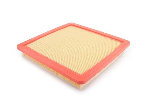 Automotive air filter with red end cap