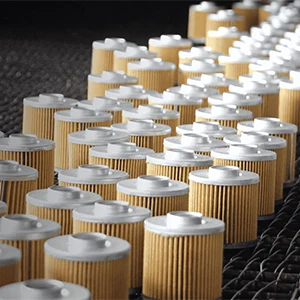 Automotive filters on the production line