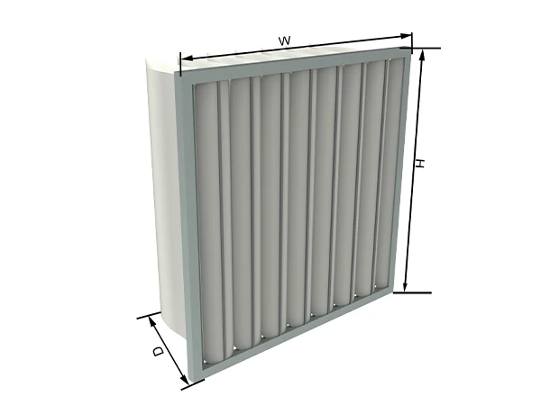 A bag metal frame filter
