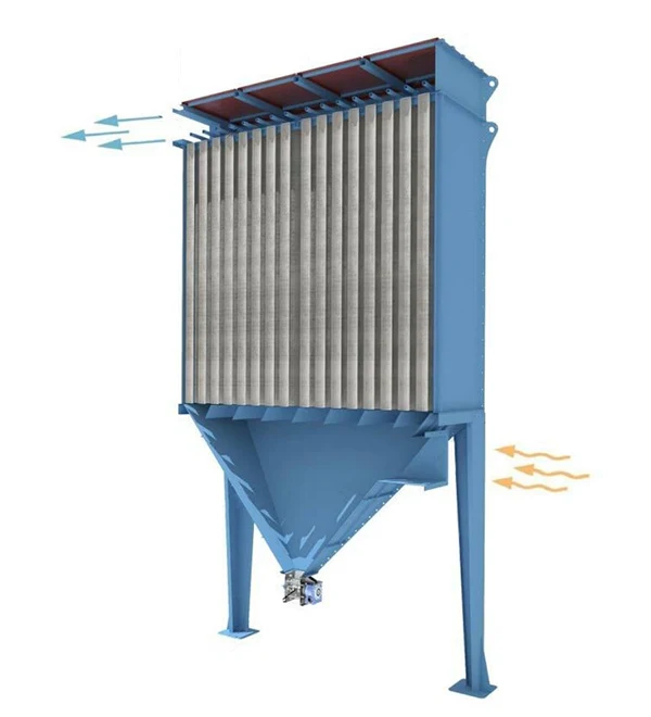 Bag-type dust collection system diagram