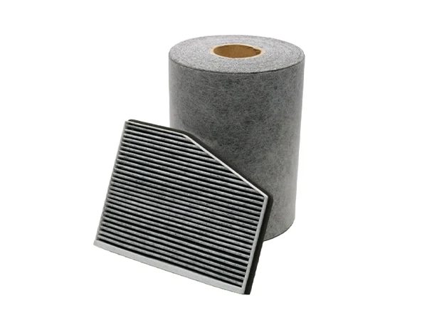 Tejido de filtro de carbón activado y filtro de aire de cabina