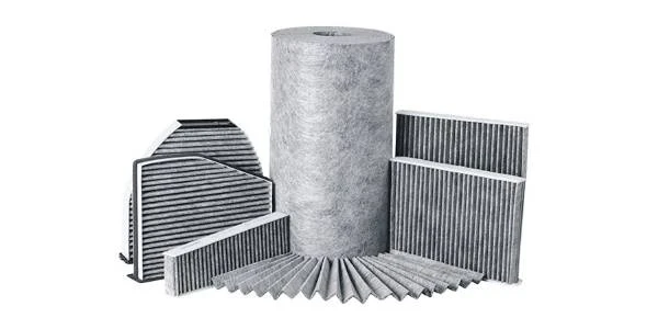 Cabin air filter and cabin air filter fabric