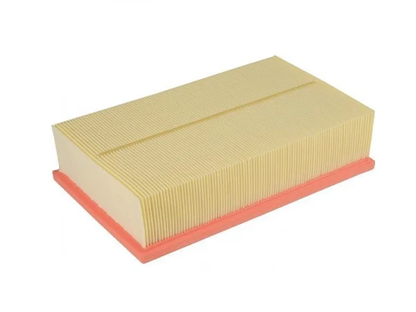 Air filter with center line adhesive
