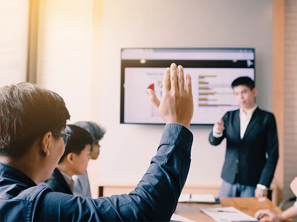 Employee training scene