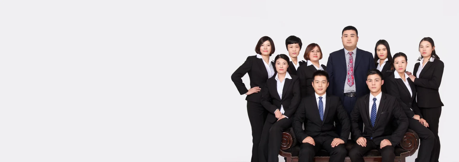 Group photo of company team members