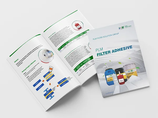 The front cover of filter adhesive catalogue