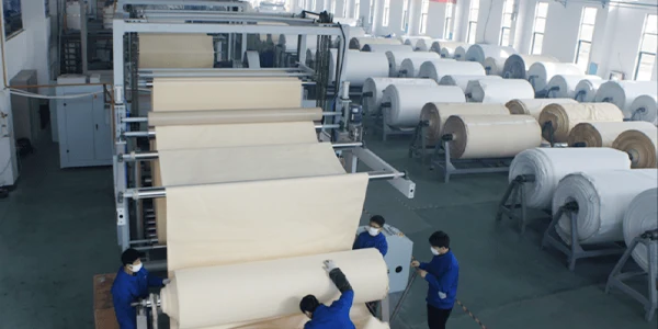 Dust collector filter bag production workshop