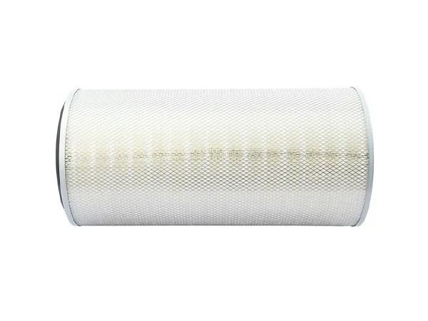 Dust collector filter cartridge on a white background