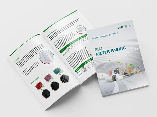 The front cover of filter fabric catalogue