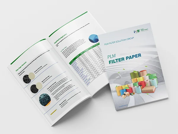 The front cover of filter paper catalogue
