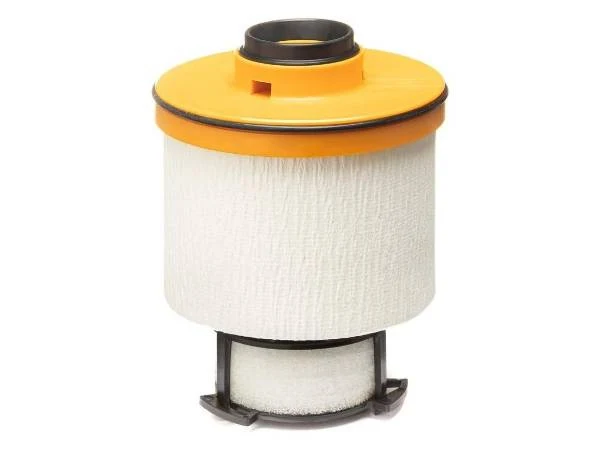 Fuel filter with paper pleating adhesive