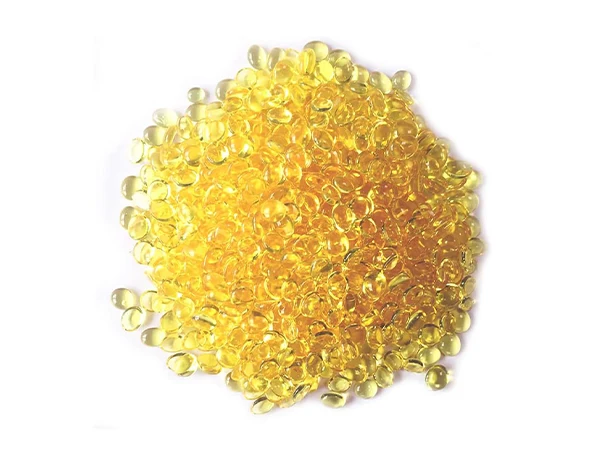 Hot melt adhesive on a white background