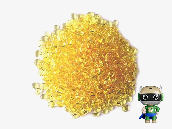 Hot melt adhesive on a white background