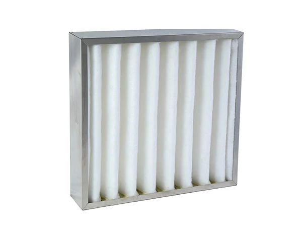 Primary composite cotton filter on a white background