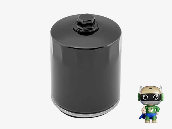 Filter housing on a white background