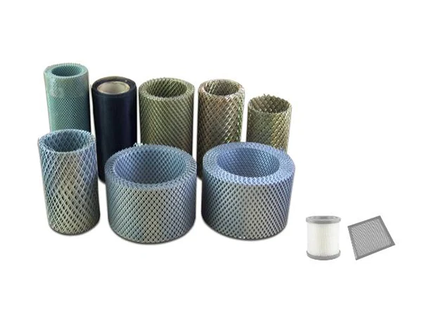 Metal mesh on a white background
