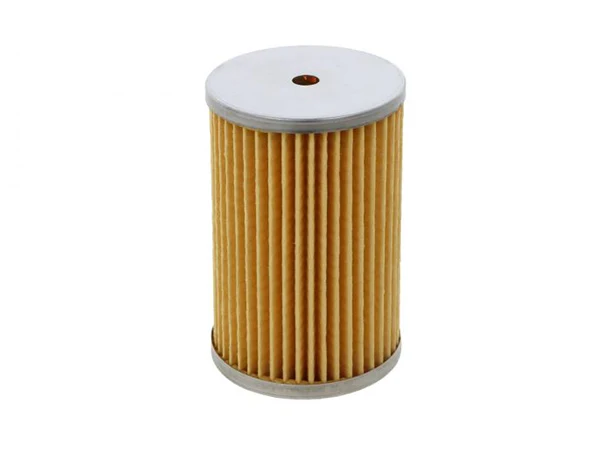 Oil filter with metal end caps