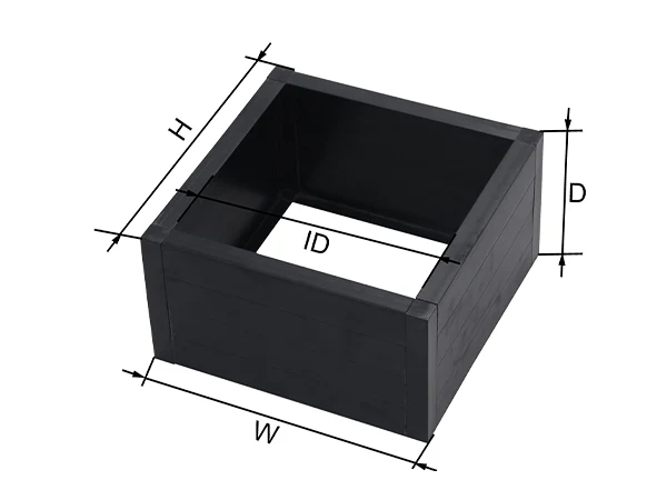 Black panel plastic frame