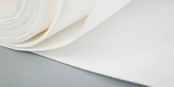 PET hot-rolled non-woven fabric in a factory