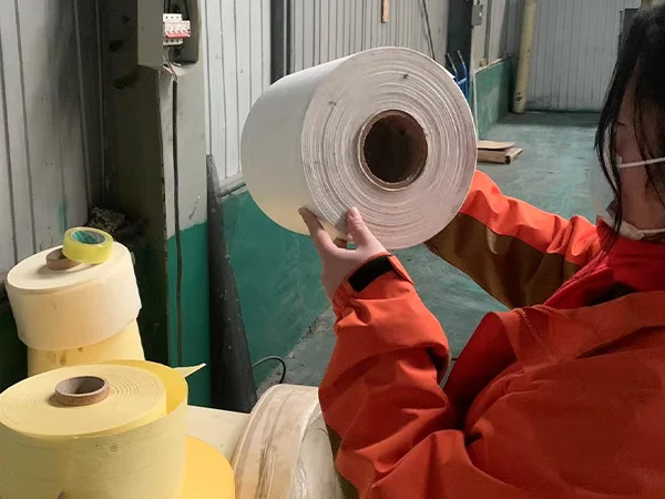 Our worker is conducting product testing.