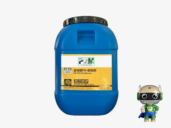PU adhesive on a white background