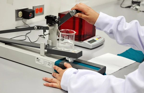 Testing key parameters of the product in the experiment