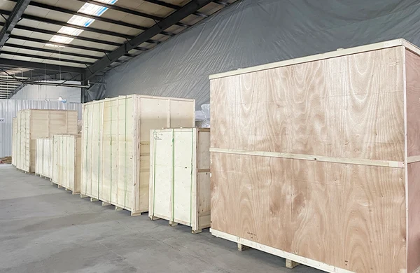Products stored in the warehouse