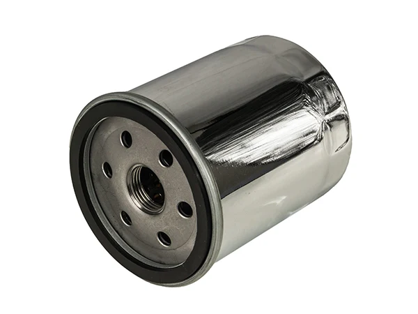 Horizontally placed spin-on fuel filter
