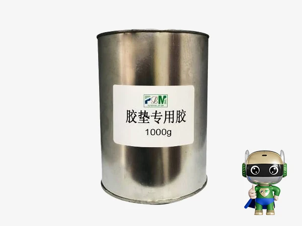 Special adhesive for rubber gaskets on a white background