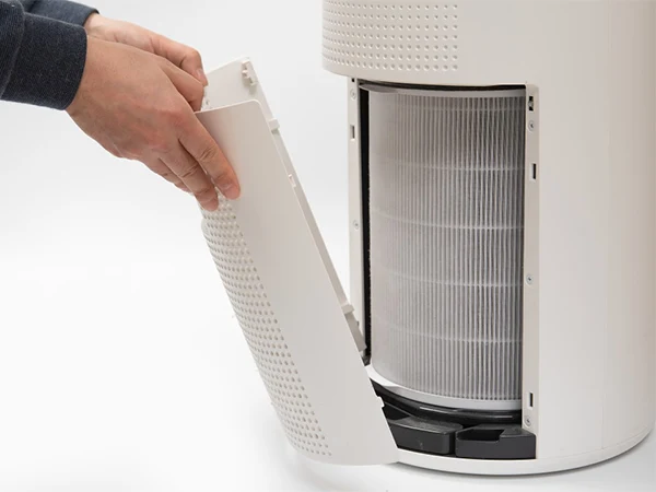 Replace the air filter in the home air purifier