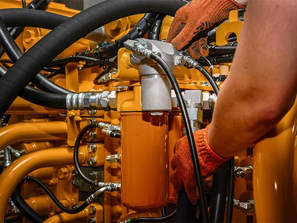 Replace the hydraulic filter